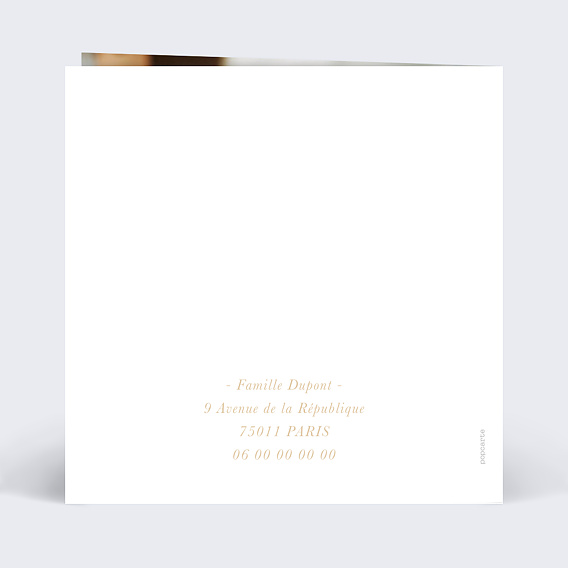 Faire part naissance Petits Pieds Verso