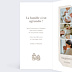 Faire-part Naissance Pictos Douceur de Lin