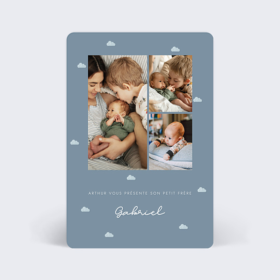 Faire-part Naissance Motif Nuage