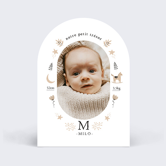 Faire-part Naissance Jouets terracotta