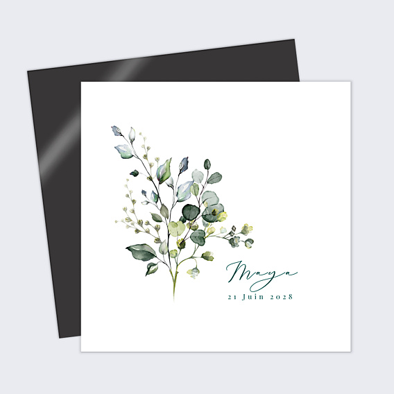 Faire part naissance Herbarium