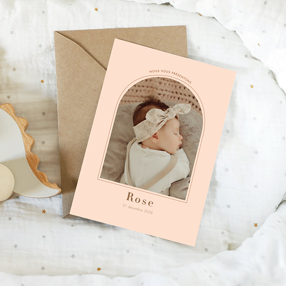 Faire part naissance Douce arrivée Après 4