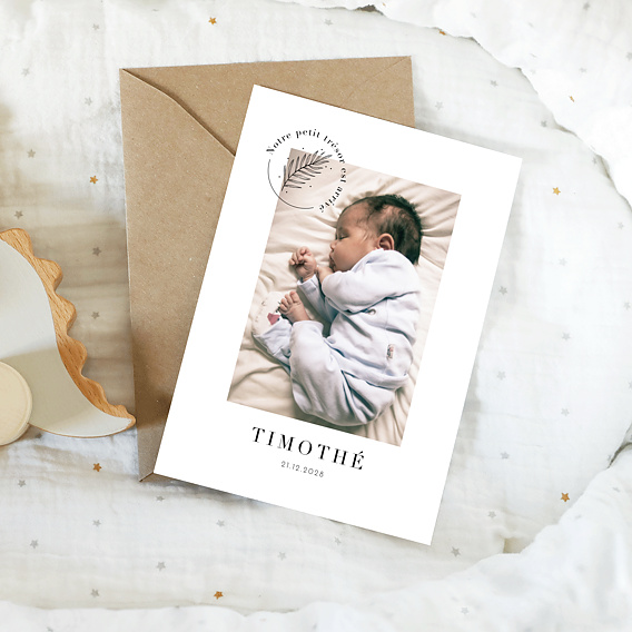 Faire part naissance Tampon Trésor Après 4