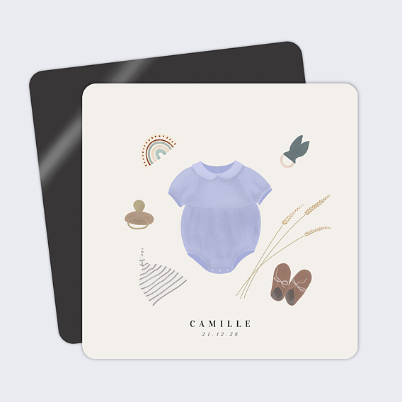 Faire part naissance Layette Myrtille