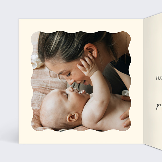 Faire-part Naissance Ours acrobate - Clara Dassie x Popcarte