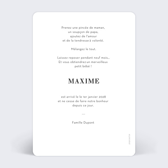 Faire-part Naissance Rêve étoilé