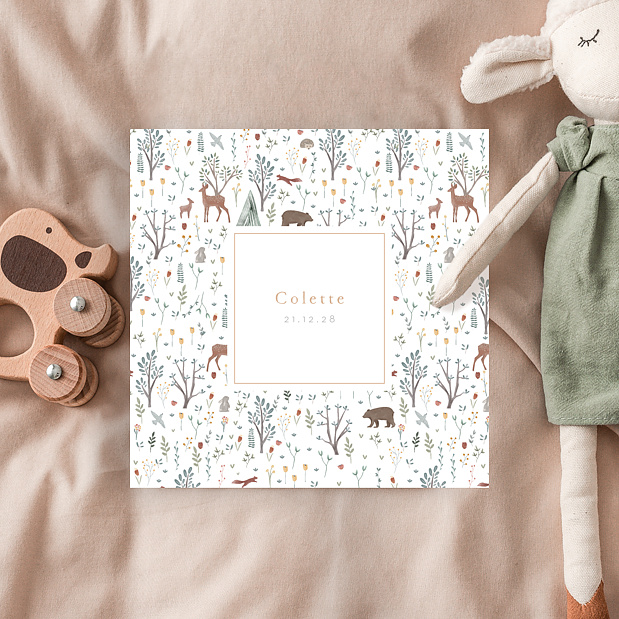 Faire-part Naissance Printemps Etiquette