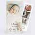 Faire-part Naissance Certificat Vertical Noir
