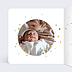 Faire part naissance Golden dots Intérieur Gauche