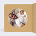Faire part naissance Lauriers Photo Intérieur Gauche