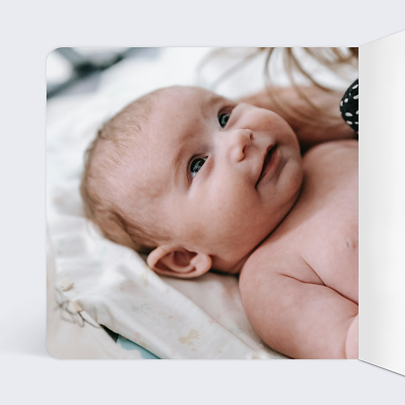 Faire part naissance Bébé de la montagne Intérieur Gauche