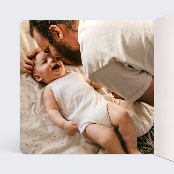 Faire part naissance Princesse Carrosse Intérieur Gauche