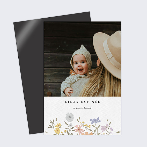 Faire part naissance Bucolique