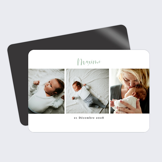Faire part naissance Cinématic 3 Photos
