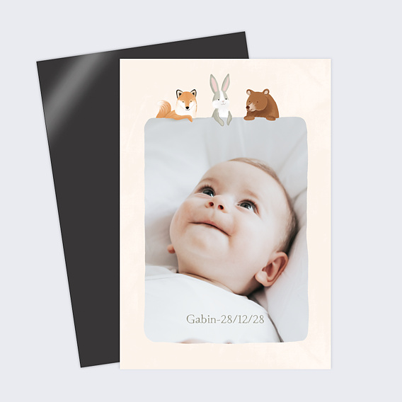 Faire part naissance Découverte en forêt