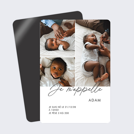 Faire part naissance Faire parler bébé