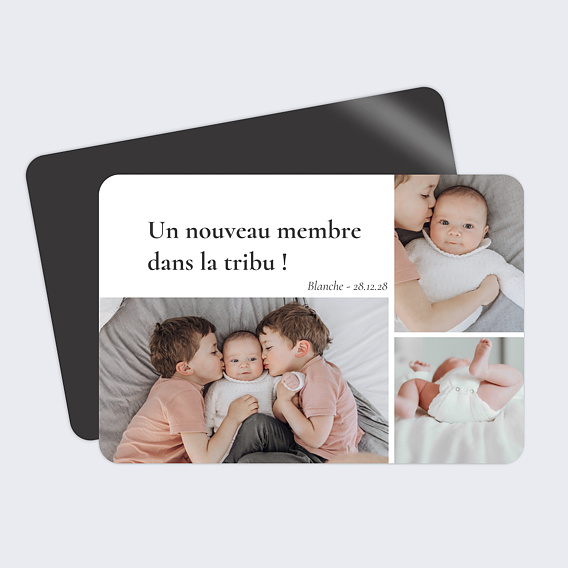 Faire part naissance Famille Nombreuse