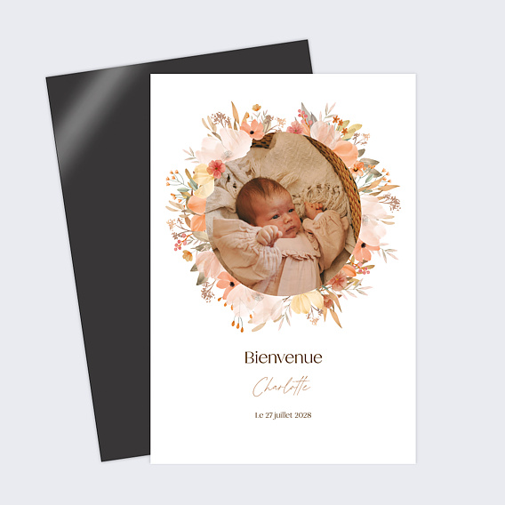 Faire part naissance Flower of fall