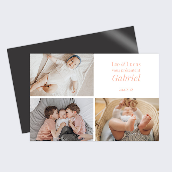 Faire part naissance Joli Multi