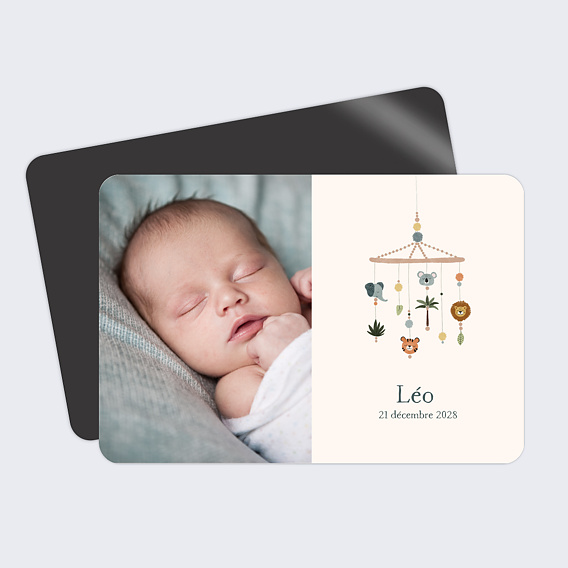 Faire part naissance Mobile Jungle