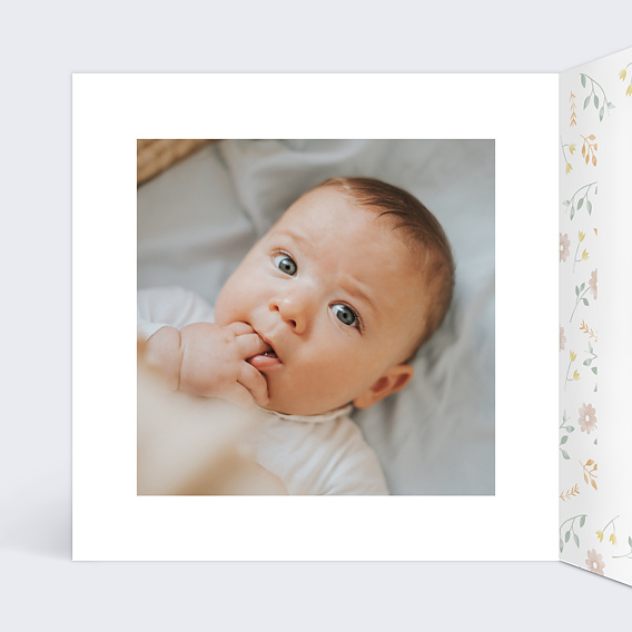 Faire part naissance Carolina Intérieur Gauche