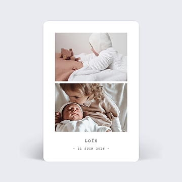Faire-part de Naissance Virtuel Polaroid II