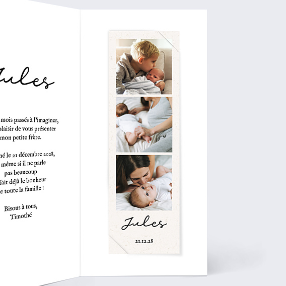 Faire-part Naissance Mon petit frère