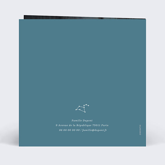 Faire-part Naissance Cosmos