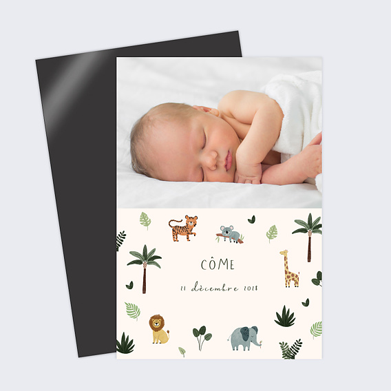 Faire-part Naissance Petite Jungle