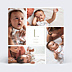 Faire-part Naissance Lettrine Multiphoto