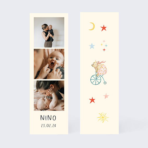 Faire-part Naissance Douce parade - Clara Dassie x Popcarte