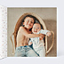 Faire-part Naissance Découpe Photo Polaroid Bébé