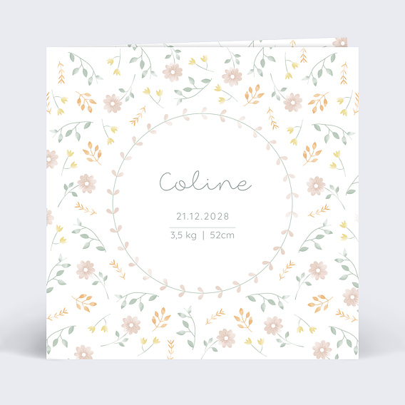 Faire part naissance Carolina Recto