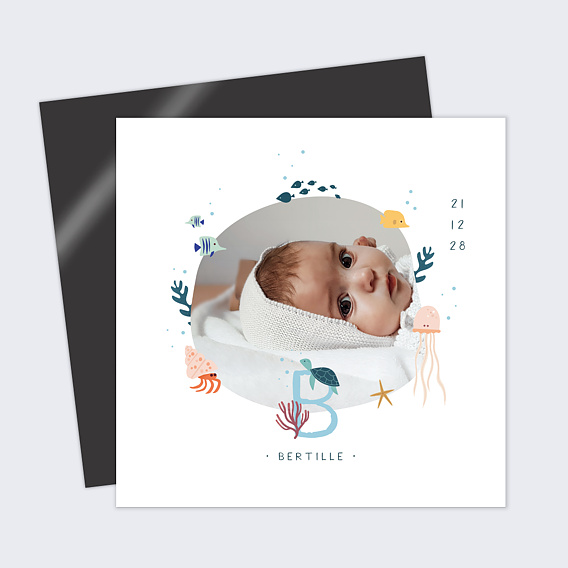 Faire part naissance Sous l'Océan