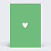 Faire-part Naissance Cœur iconique vert