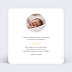 Faire part naissance Baby Elephant Verso