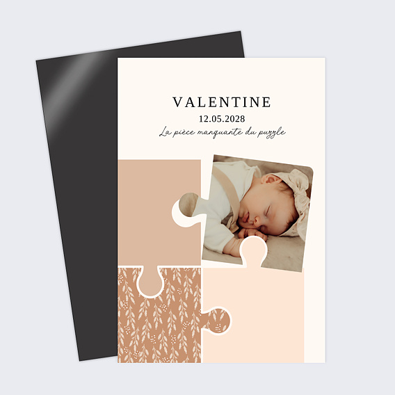 Faire part naissance Puzzle