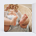 Faire-part Naissance Couronne Hiver