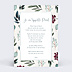 Faire-part Naissance Carte Fleurie