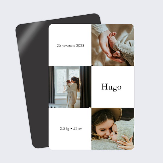 Faire part naissance Multi photo Original 2
