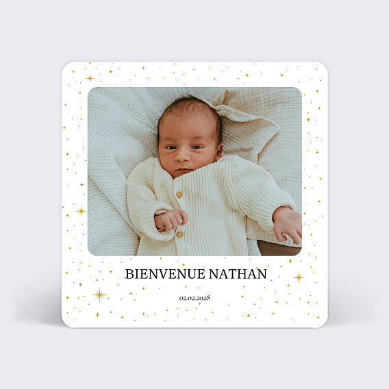 Faire-part Naissance Bébé Etoile