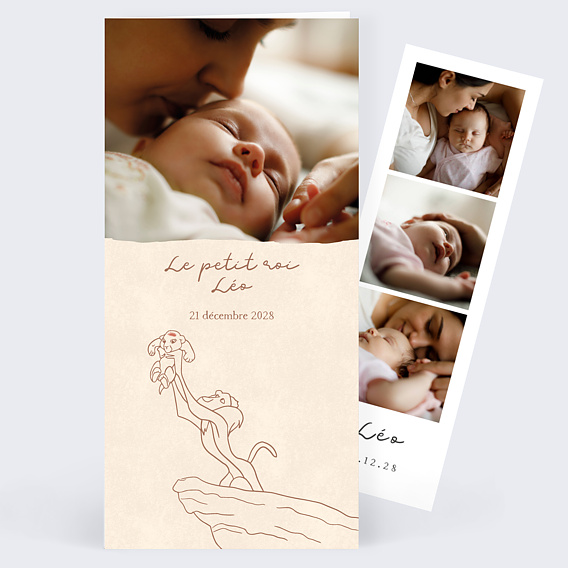 Faire part naissance Petit Roi