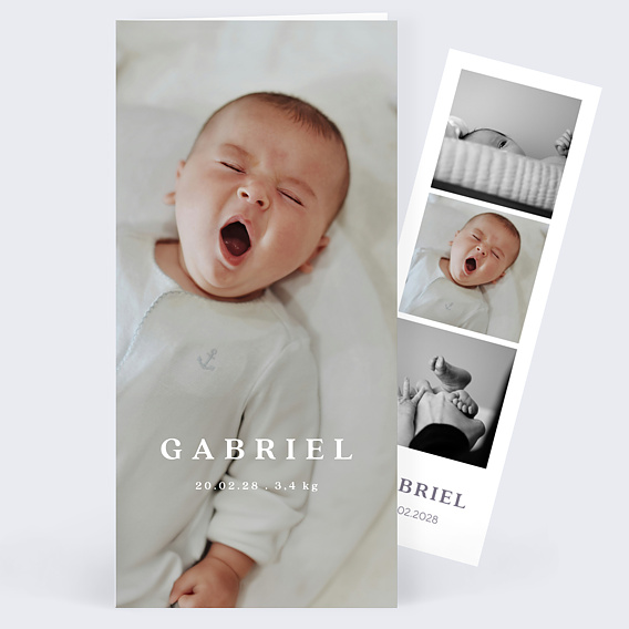 Faire part naissance Pleine Page
