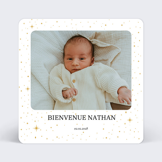 Faire part naissance Bébé Etoile
