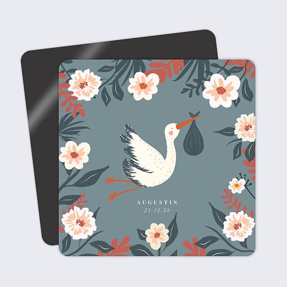 Faire part naissance Petite Cigogne