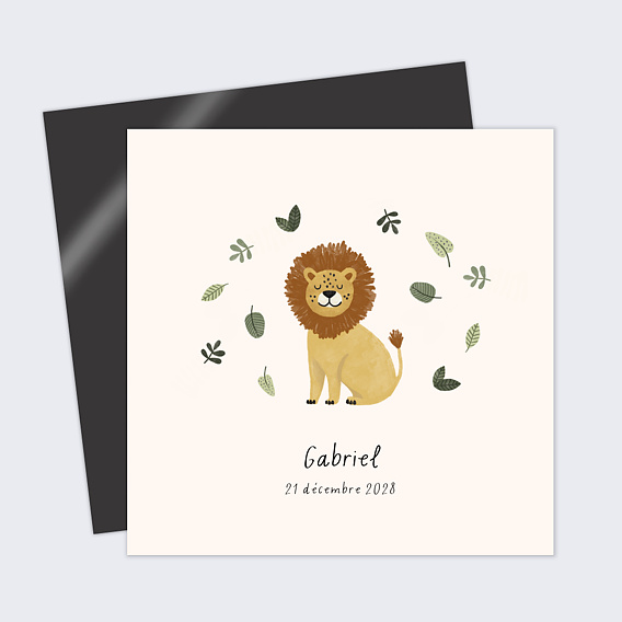 Faire part naissance Petit Lion