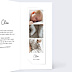 Faire-part Naissance Certificat Vertical Noir
