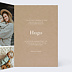 Faire part naissance Multi photo Original Marron Intérieur Droit