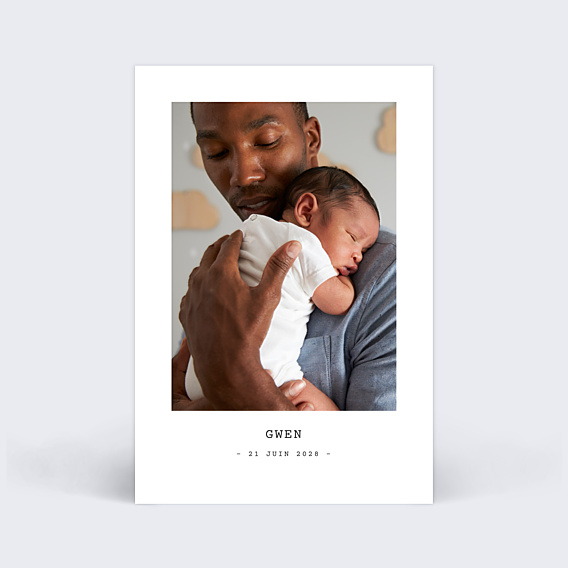 Faire-part Naissance Polaroid simple