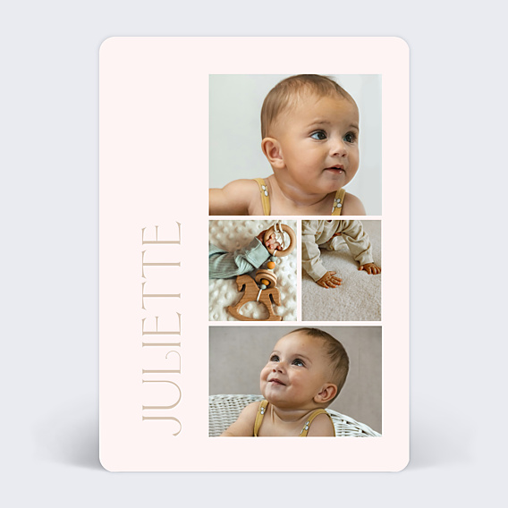 Faire-part Naissance Bébé d'été